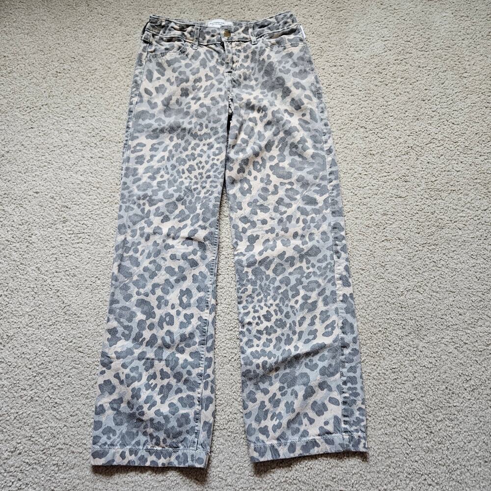 Abercrombie low rise baggy jeans 11/12 Long Cheeta